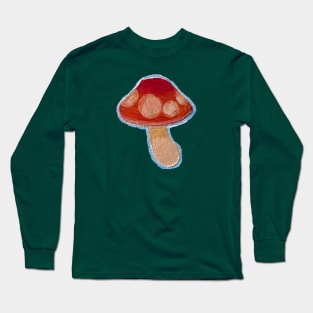 Painted Red Mushroom Long Sleeve T-Shirt